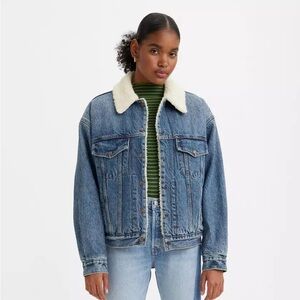 Levi's Denim Trucker Jacket With Sherpa